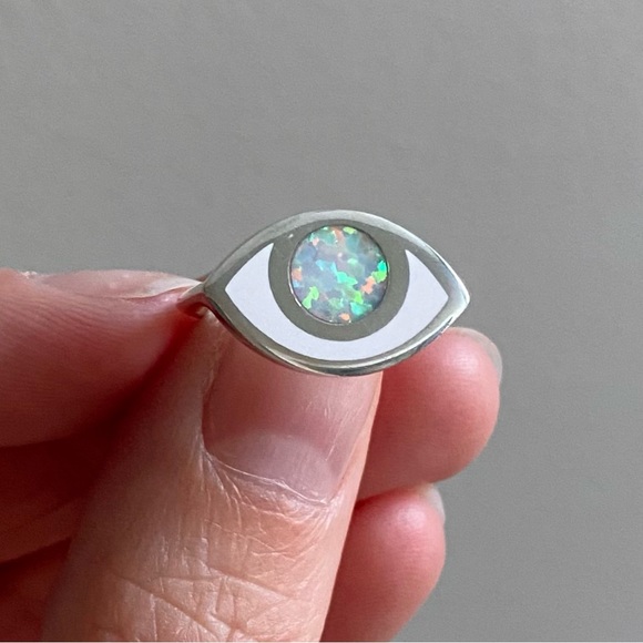 Jewelry - Opal Eye Ring Silver Jewelry
